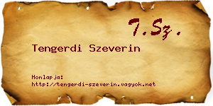 Tengerdi Szeverin névjegykártya